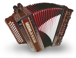 Historical steirische harmonika Kobližek